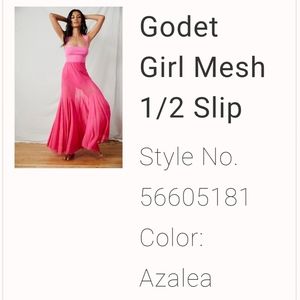 Free People Godet Girl Mesh 1/2 Slip